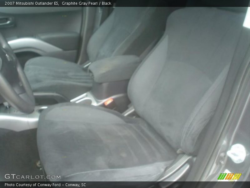 Graphite Gray Pearl / Black 2007 Mitsubishi Outlander ES