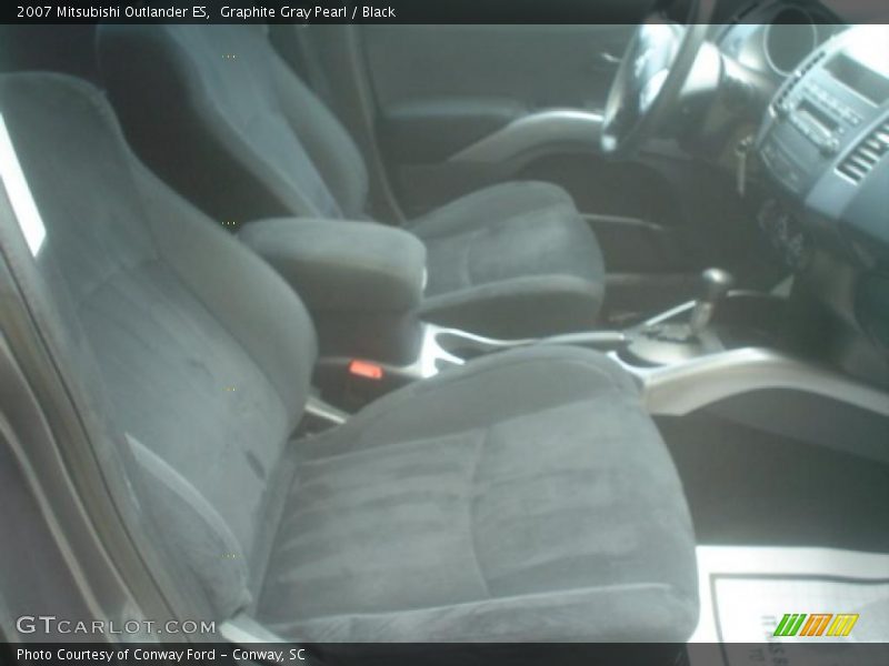 Graphite Gray Pearl / Black 2007 Mitsubishi Outlander ES