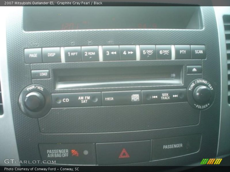Graphite Gray Pearl / Black 2007 Mitsubishi Outlander ES