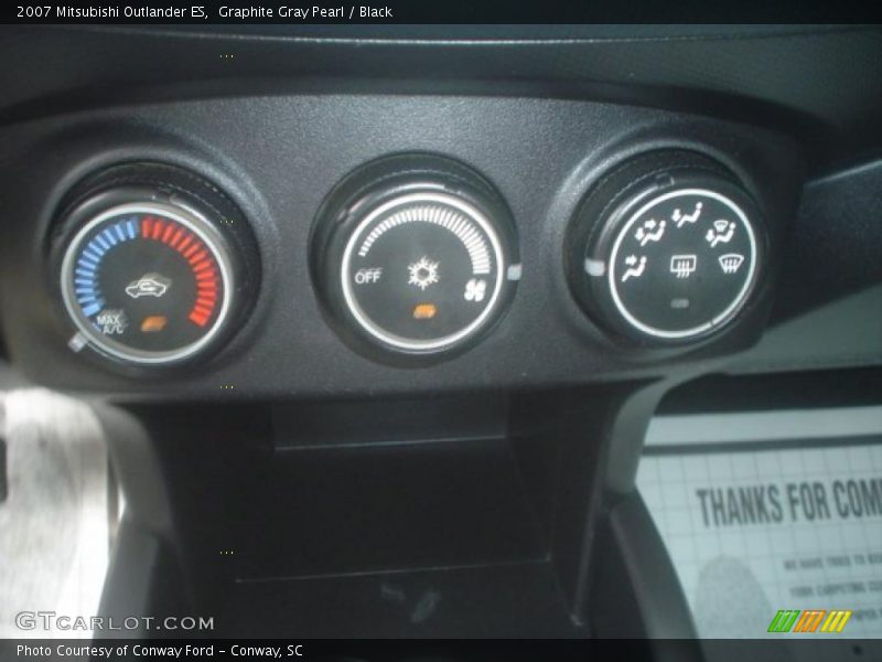 Graphite Gray Pearl / Black 2007 Mitsubishi Outlander ES