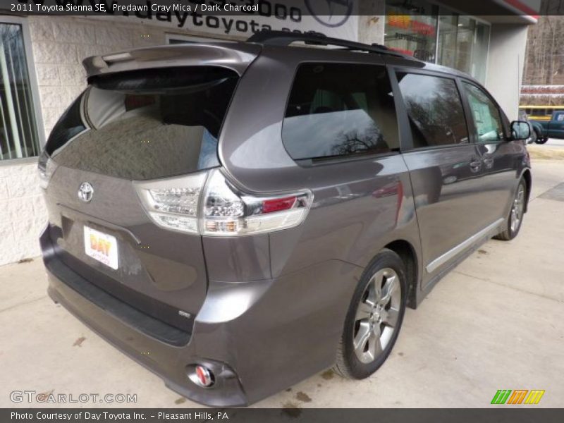 Predawn Gray Mica / Dark Charcoal 2011 Toyota Sienna SE