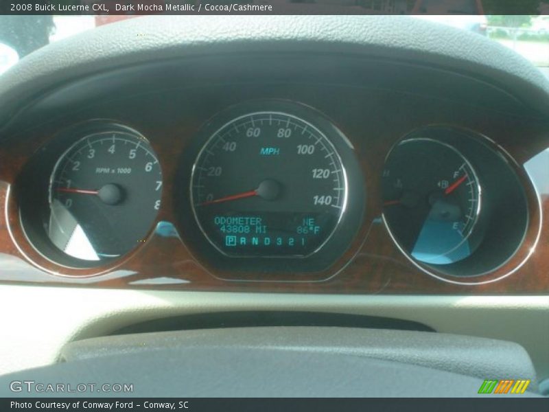 Dark Mocha Metallic / Cocoa/Cashmere 2008 Buick Lucerne CXL