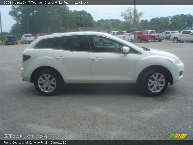 Crystal White Pearl Mica / Black 2008 Mazda CX-7 Touring
