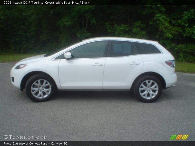 Crystal White Pearl Mica / Black 2008 Mazda CX-7 Touring