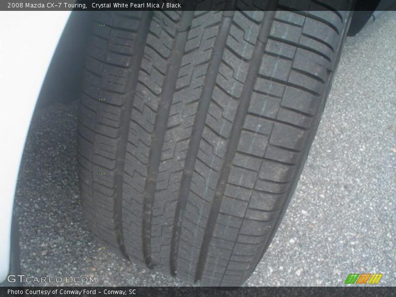 Crystal White Pearl Mica / Black 2008 Mazda CX-7 Touring
