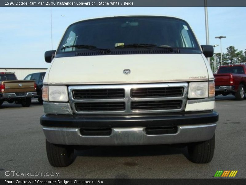 Stone White / Beige 1996 Dodge Ram Van 2500 Passenger Conversion