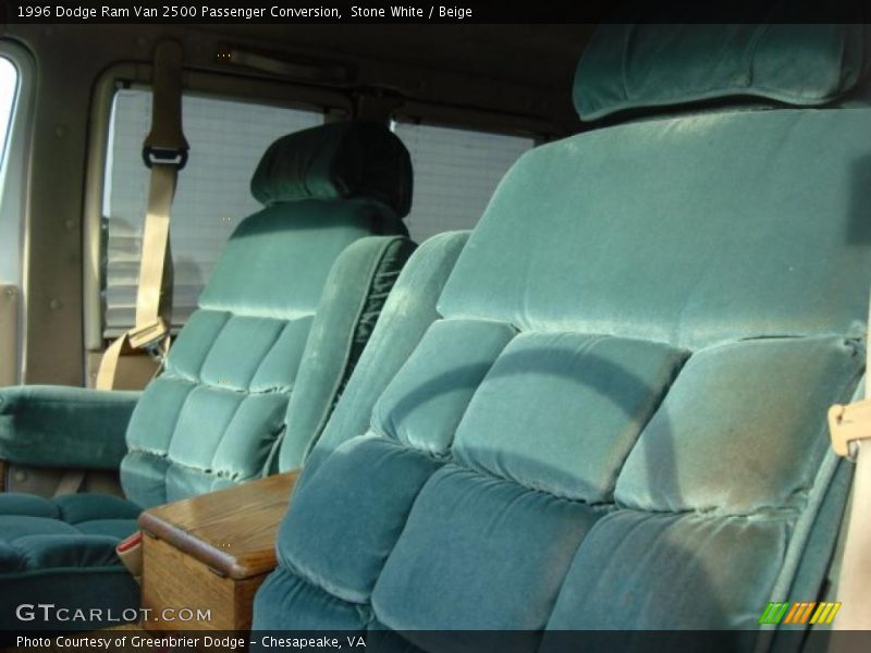 Stone White / Beige 1996 Dodge Ram Van 2500 Passenger Conversion