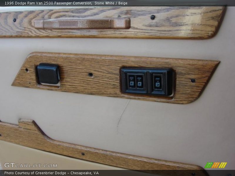 Stone White / Beige 1996 Dodge Ram Van 2500 Passenger Conversion