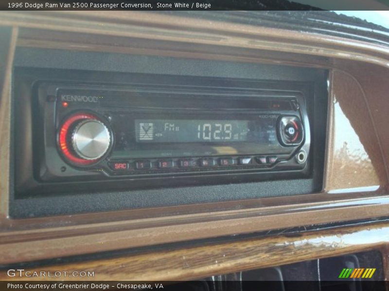 Stone White / Beige 1996 Dodge Ram Van 2500 Passenger Conversion