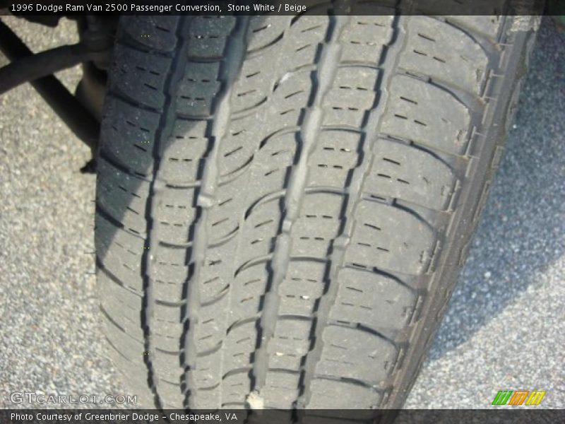Stone White / Beige 1996 Dodge Ram Van 2500 Passenger Conversion