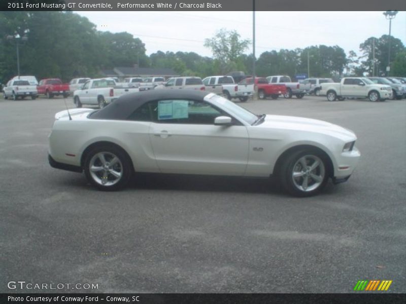 Performance White / Charcoal Black 2011 Ford Mustang GT Convertible