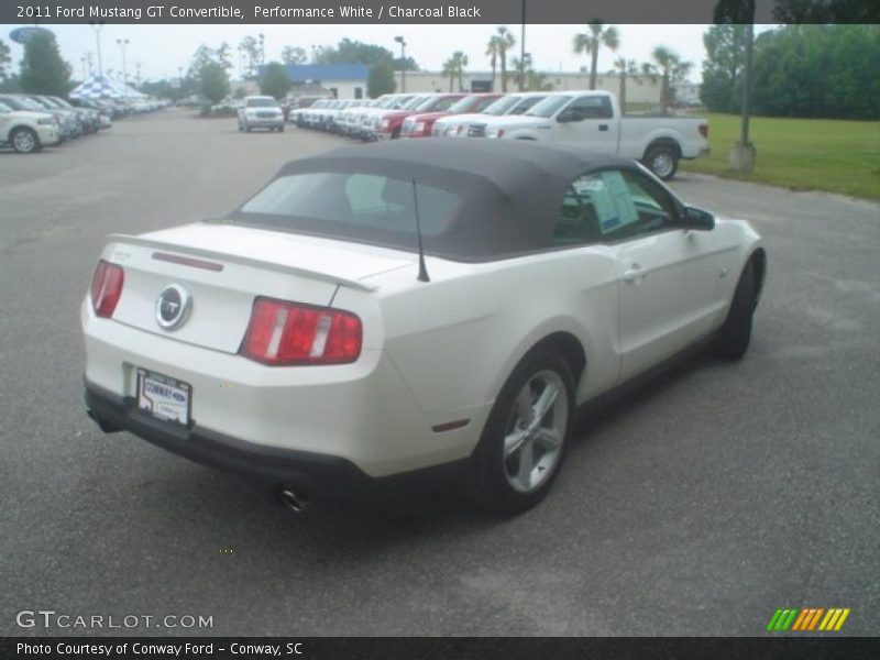 Performance White / Charcoal Black 2011 Ford Mustang GT Convertible