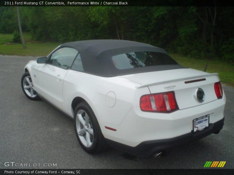 Performance White / Charcoal Black 2011 Ford Mustang GT Convertible