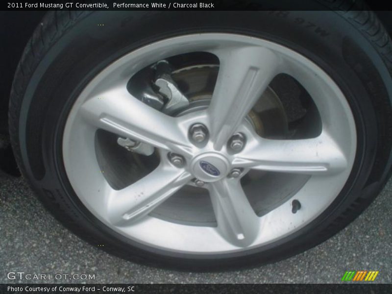 Performance White / Charcoal Black 2011 Ford Mustang GT Convertible