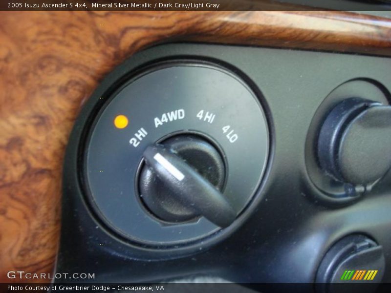Controls of 2005 Ascender S 4x4