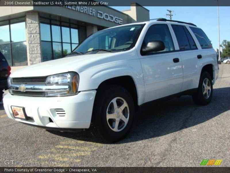 Summit White / Light Gray 2006 Chevrolet TrailBlazer LS 4x4