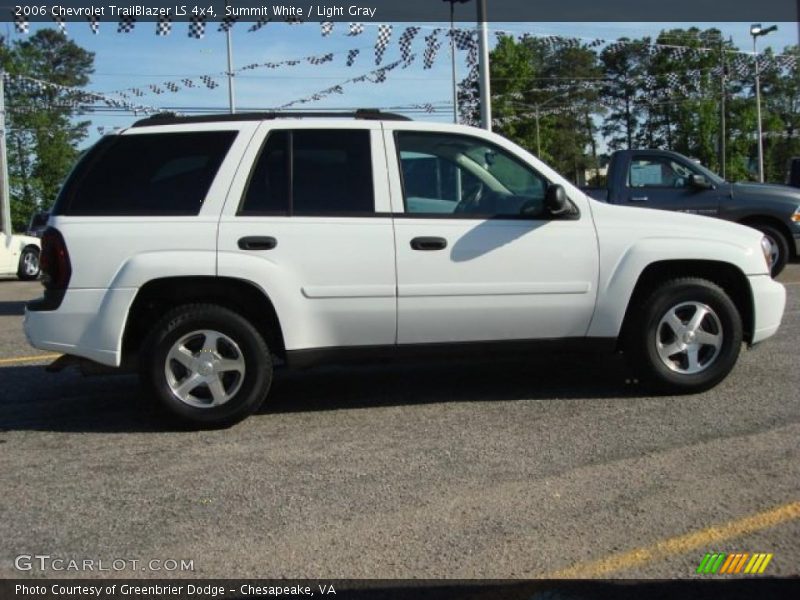 Summit White / Light Gray 2006 Chevrolet TrailBlazer LS 4x4