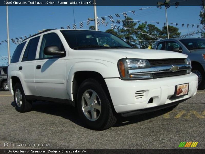 Summit White / Light Gray 2006 Chevrolet TrailBlazer LS 4x4