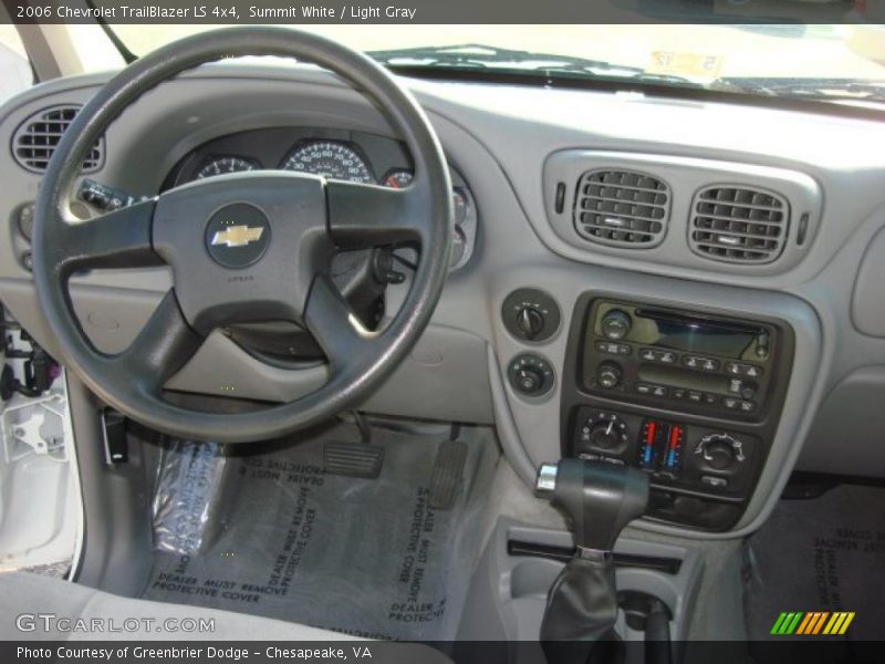 Summit White / Light Gray 2006 Chevrolet TrailBlazer LS 4x4