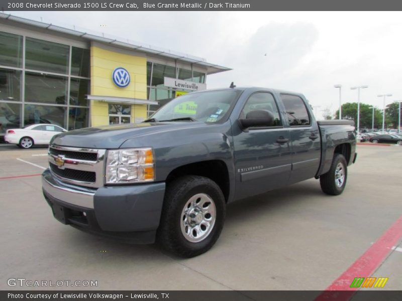 Blue Granite Metallic / Dark Titanium 2008 Chevrolet Silverado 1500 LS Crew Cab