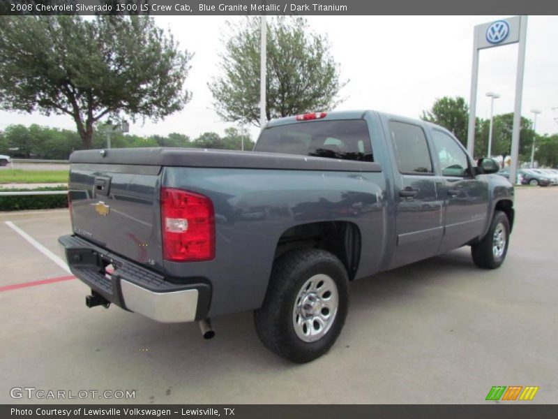 Blue Granite Metallic / Dark Titanium 2008 Chevrolet Silverado 1500 LS Crew Cab