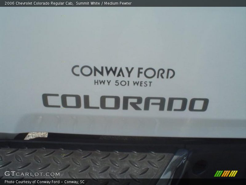 Summit White / Medium Pewter 2006 Chevrolet Colorado Regular Cab