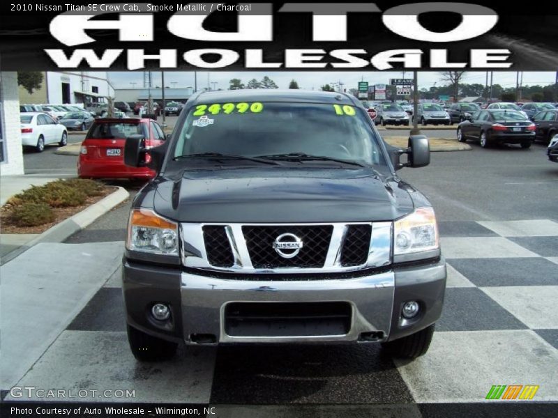 Smoke Metallic / Charcoal 2010 Nissan Titan SE Crew Cab