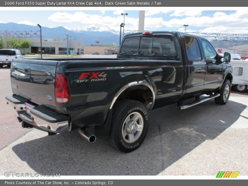 Dark Green Satin Metallic / Tan 2006 Ford F350 Super Duty Lariat FX4 Crew Cab 4x4