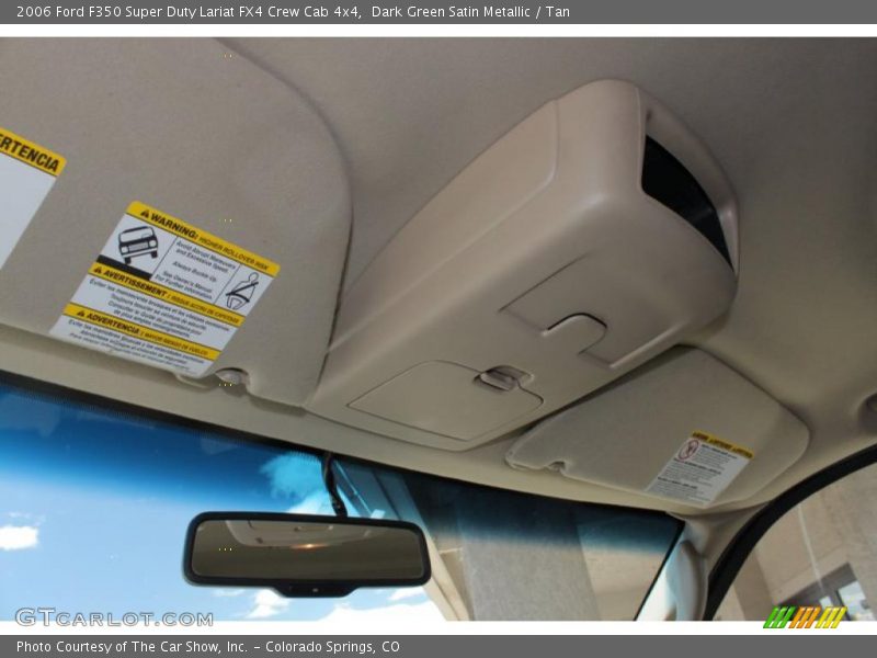 Dark Green Satin Metallic / Tan 2006 Ford F350 Super Duty Lariat FX4 Crew Cab 4x4