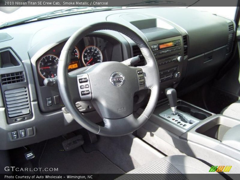 Smoke Metallic / Charcoal 2010 Nissan Titan SE Crew Cab