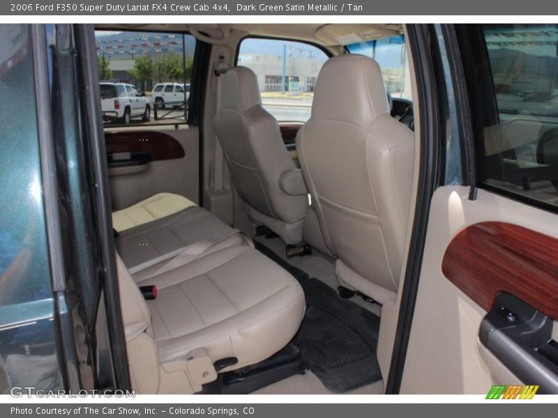 Dark Green Satin Metallic / Tan 2006 Ford F350 Super Duty Lariat FX4 Crew Cab 4x4