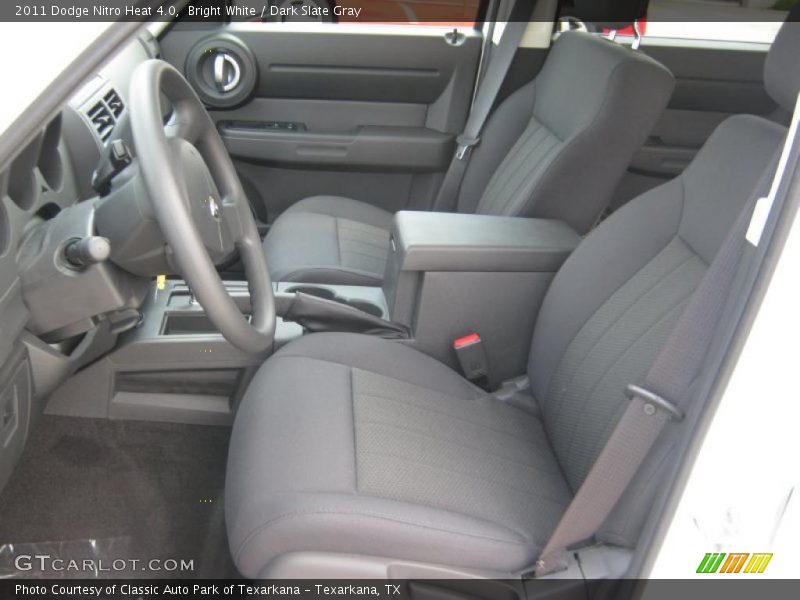 Bright White / Dark Slate Gray 2011 Dodge Nitro Heat 4.0