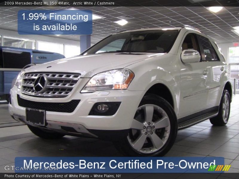 Arctic White / Cashmere 2009 Mercedes-Benz ML 350 4Matic