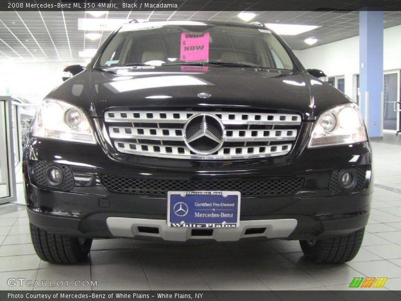 Black / Macadamia 2008 Mercedes-Benz ML 350 4Matic