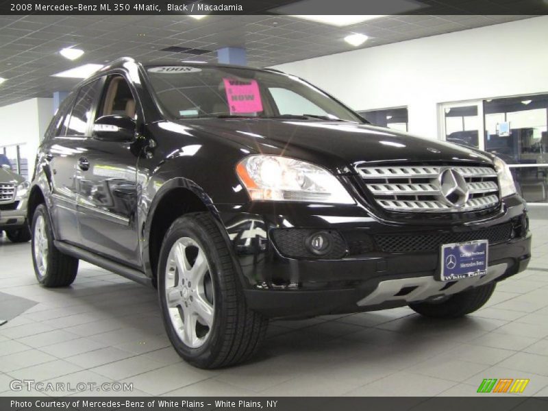 Black / Macadamia 2008 Mercedes-Benz ML 350 4Matic