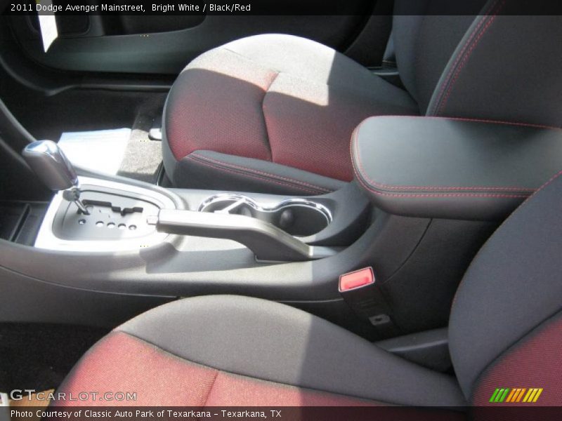 Bright White / Black/Red 2011 Dodge Avenger Mainstreet