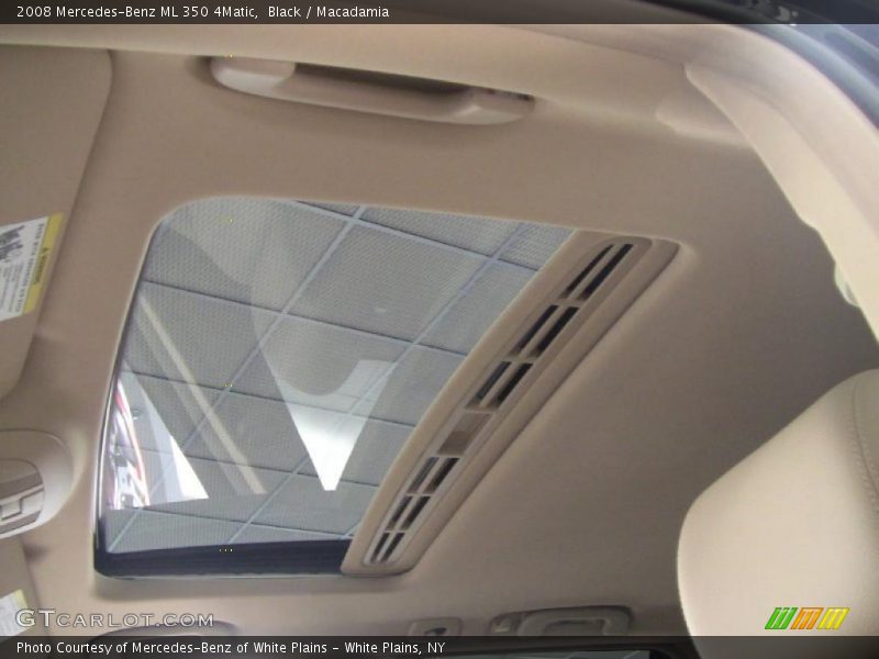Black / Macadamia 2008 Mercedes-Benz ML 350 4Matic