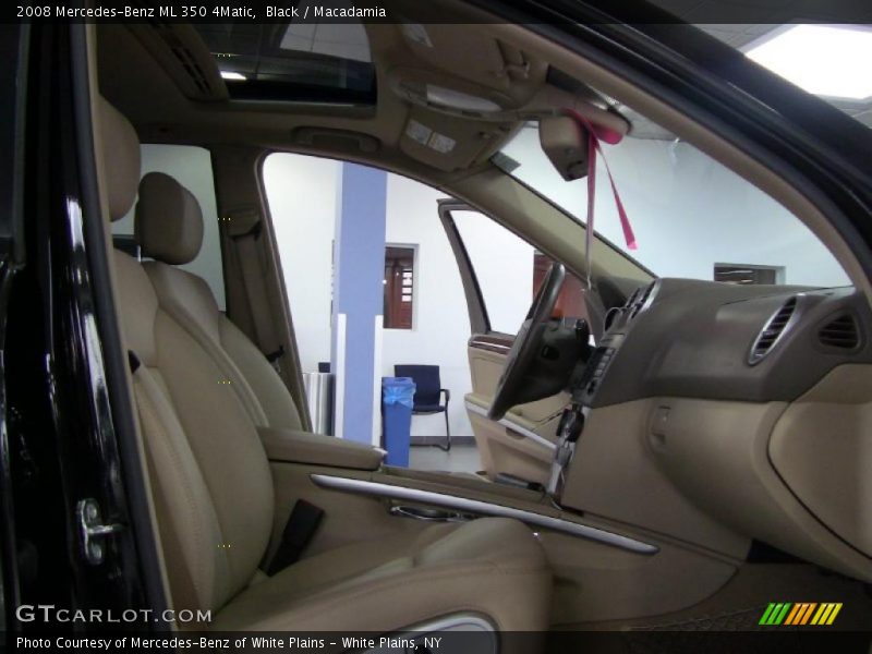 Black / Macadamia 2008 Mercedes-Benz ML 350 4Matic