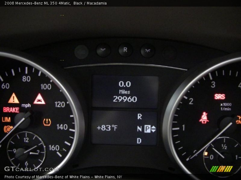 Black / Macadamia 2008 Mercedes-Benz ML 350 4Matic