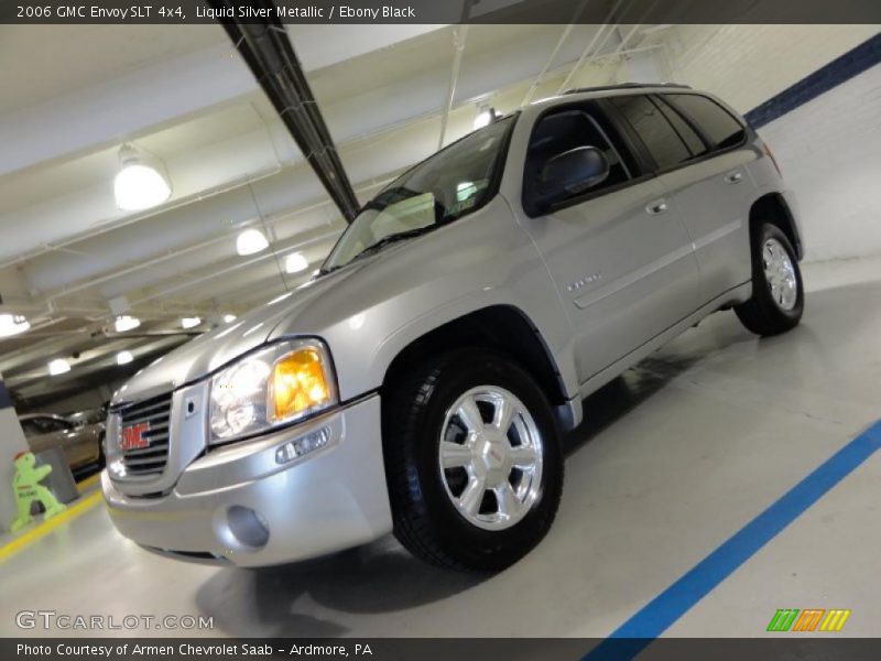 Liquid Silver Metallic / Ebony Black 2006 GMC Envoy SLT 4x4