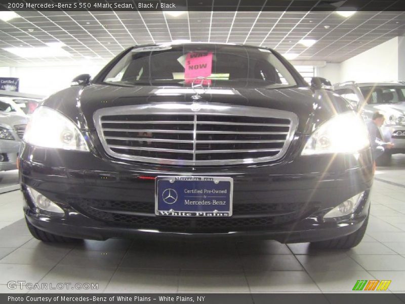 Black / Black 2009 Mercedes-Benz S 550 4Matic Sedan