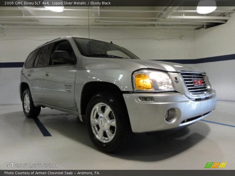 Liquid Silver Metallic / Ebony Black 2006 GMC Envoy SLT 4x4
