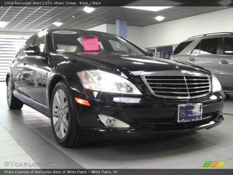 Black / Black 2009 Mercedes-Benz S 550 4Matic Sedan