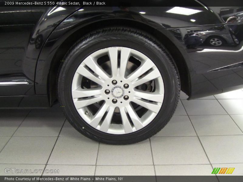 Black / Black 2009 Mercedes-Benz S 550 4Matic Sedan