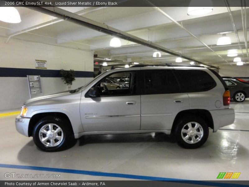 Liquid Silver Metallic / Ebony Black 2006 GMC Envoy SLT 4x4