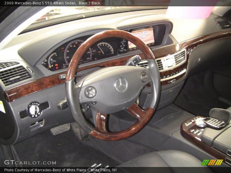 Black / Black 2009 Mercedes-Benz S 550 4Matic Sedan
