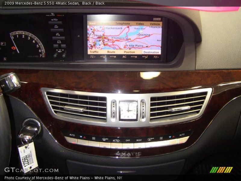 Black / Black 2009 Mercedes-Benz S 550 4Matic Sedan