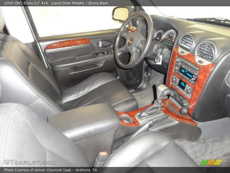 Liquid Silver Metallic / Ebony Black 2006 GMC Envoy SLT 4x4