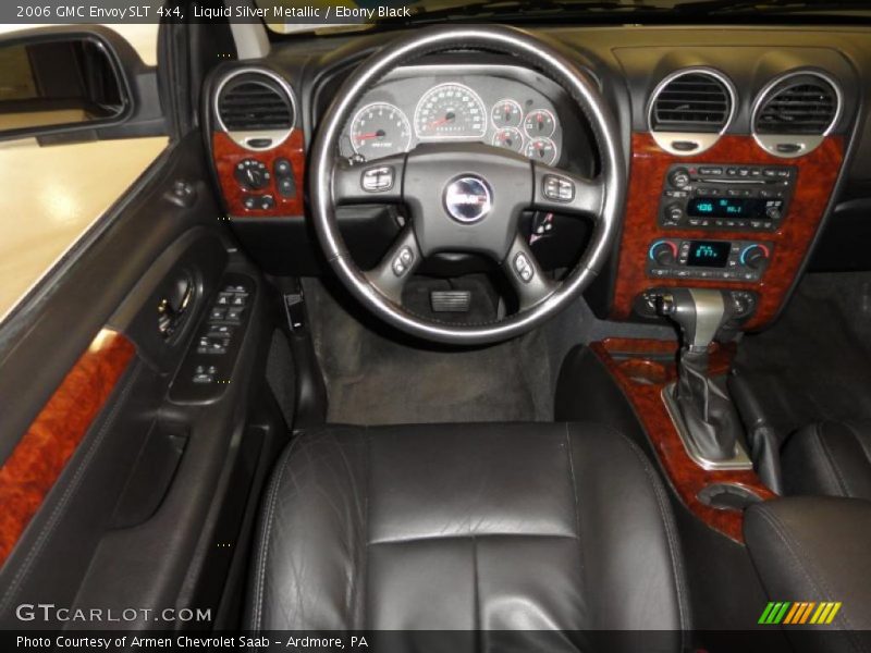 Liquid Silver Metallic / Ebony Black 2006 GMC Envoy SLT 4x4