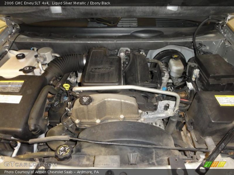 Liquid Silver Metallic / Ebony Black 2006 GMC Envoy SLT 4x4